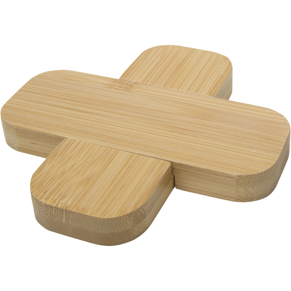 Logo trade promotional products picture of: Croc bamboo trivet - small