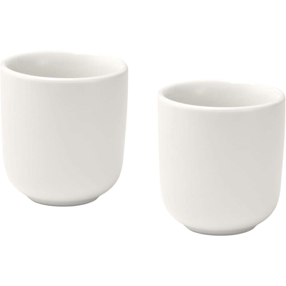 Logo trade promotional products image of: Male 90 ml ceramic espresso cups - set of 2