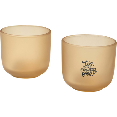 Logo trade promotional merchandise picture of: Male 200 ml glass cups - set of 2