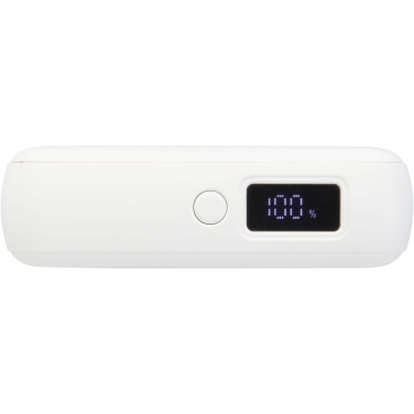 Logotrade advertising product image of: Acrux 10.000 mAh 35W tablet power bank with built in Type-C cable - made from recycled plastic