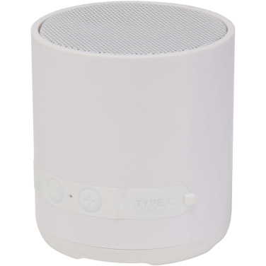 Logo trade promotional gifts picture of: Hunor 3W recycled plastic wireless speaker