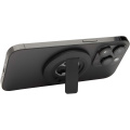 Ain recycled plastic magnetic phone stand with bottle opener, Solid black