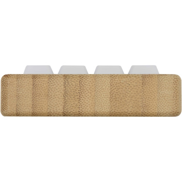 Logotrade advertising products photo of: Algol recycled plastic phone stand and fidget toy with bamboo details