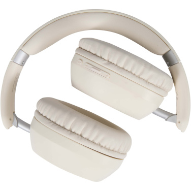 Logo trade corporate gifts image of: Hoggar recycled plastic over-ear foldeable ANC and ENC headphones