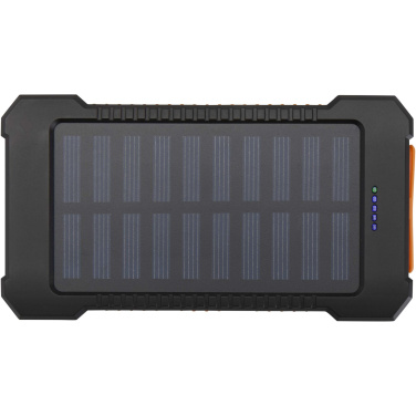 Logotrade business gifts photo of: Altair 5000 mAh 10W recycled plastic rugged solar power bank with built-in torch