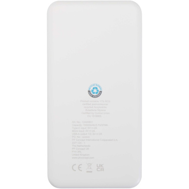 Logotrade business gift image of: Intan 10.000 mAh 10W recycled plastic power bank