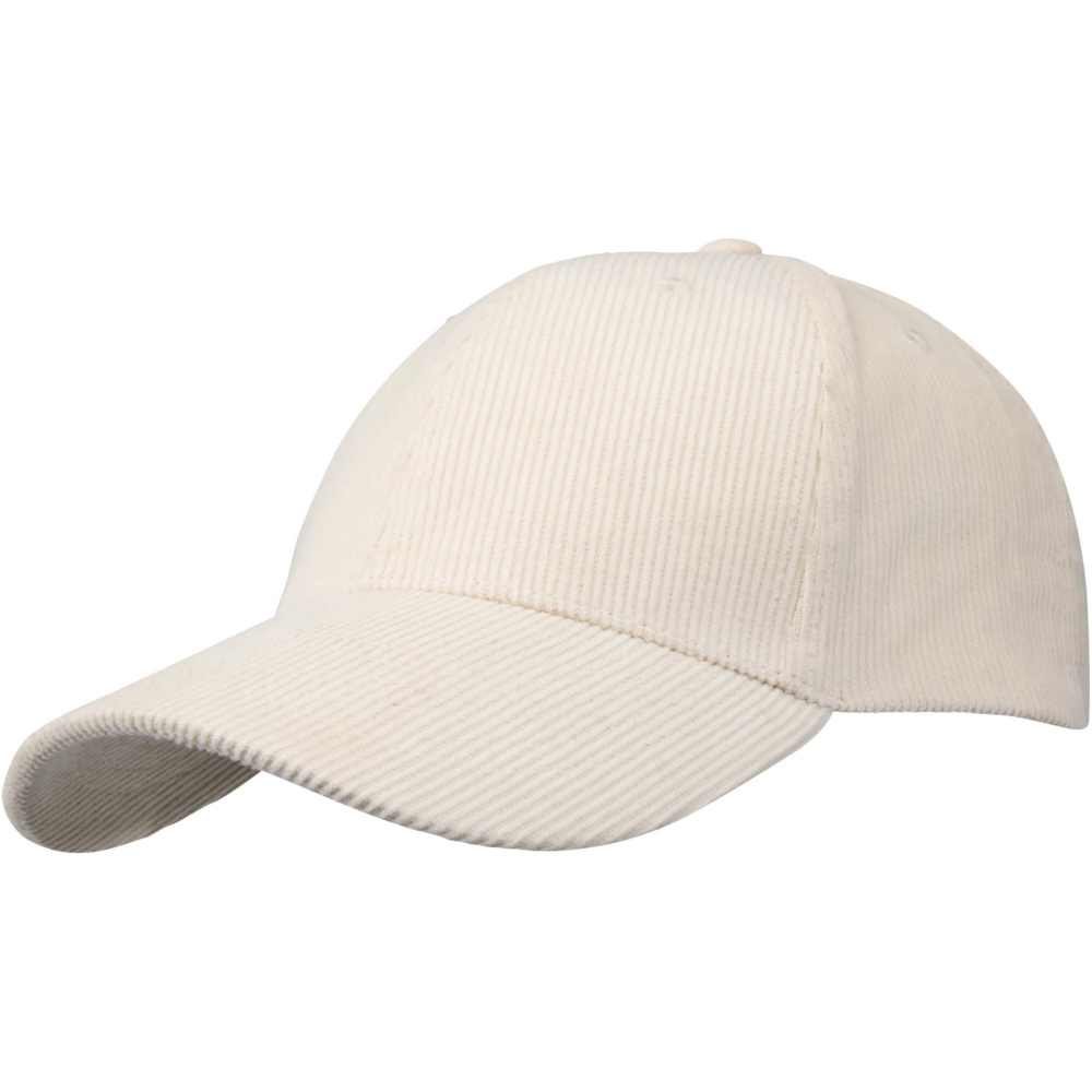 Logo trade advertising products picture of: Hutton 6 panel recycled corduroy cap