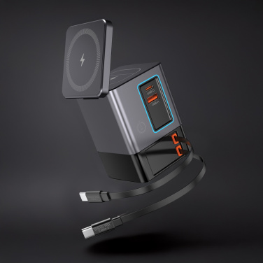 Logo trade promotional giveaway photo of: Urban Vitamin Sacramento 105W GAN charger+retractable cables