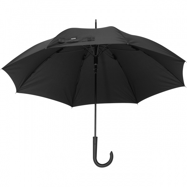 Logo trade business gifts image of: Automatic storm umbrella RPET ATHENS