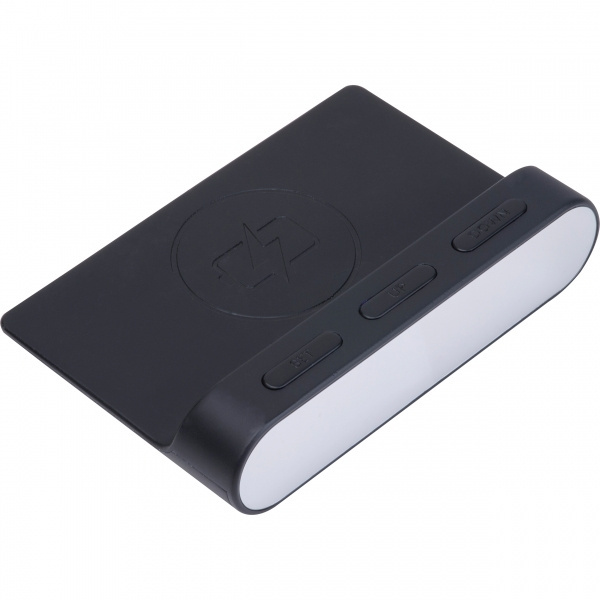 Logo trade promotional products picture of: Alarm Clock and Wireless Charger ADELAIDE