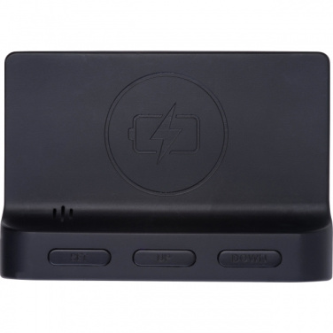 Logo trade corporate gift photo of: Alarm Clock and Wireless Charger ADELAIDE