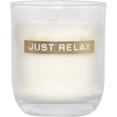 Logo trade promotional merchandise photo of: Wellmark Discovery 250 ml hand soap dispenser and 150 g scented candle set