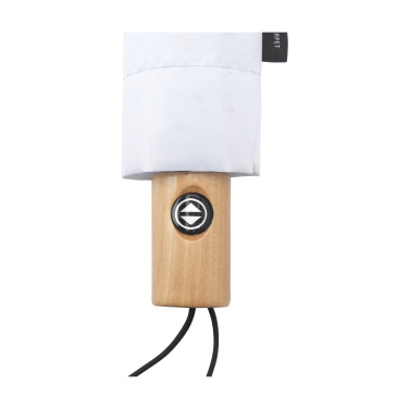 Logo trade promotional item photo of: Michigan foldable RCS RPET umbrella 21 inch