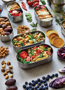 Logotrade promotional merchandise image of: Black+Blum Stainless Steel Double Bento Box