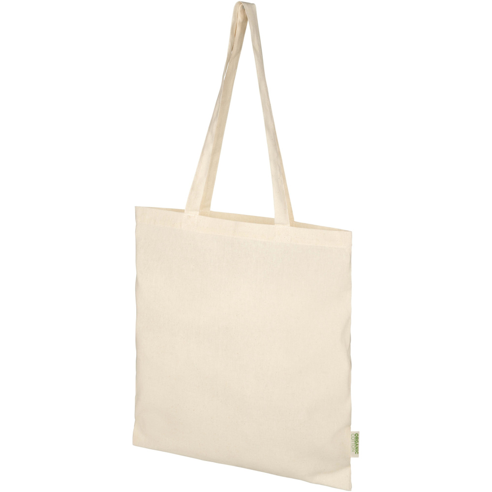 Logo trade promotional giveaways picture of: Odisha 100 g/m² OCS organic tote bag 7L
