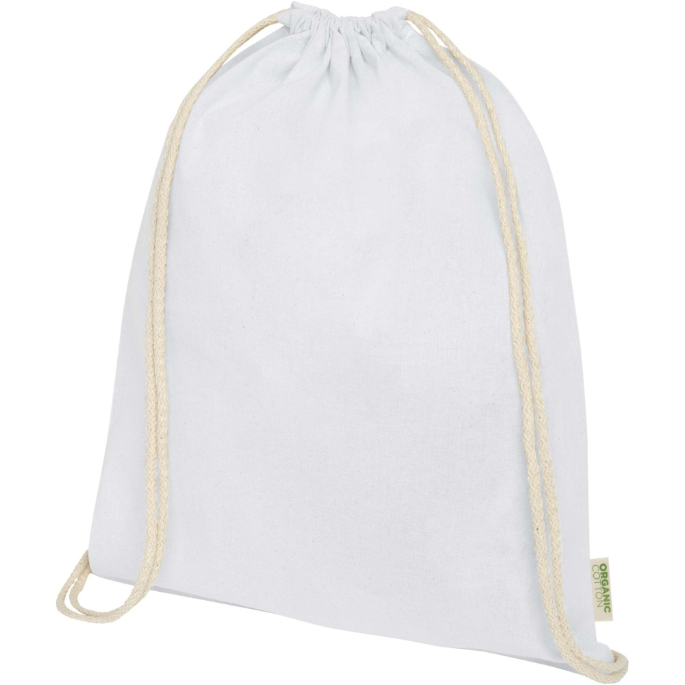 Logo trade advertising product photo of: Odisha 140 g/m² OCS organic drawstring bag 5L