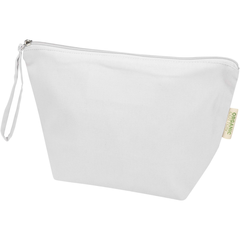 Logo trade promotional products picture of: Odisha 180 g/m² OCS organic large accessory pouch 3L