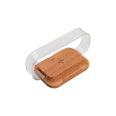 Logo trade promotional gifts image of: Phone stand with wireless charger JEROME Pierre Cardin
