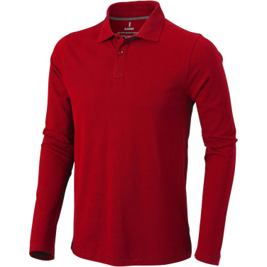 Logo trade corporate gifts picture of: Oakville long sleeve men's polo