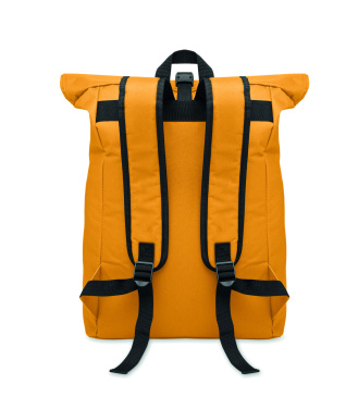 Logo trade promotional items image of: 600Dpolyester rolltop backpack