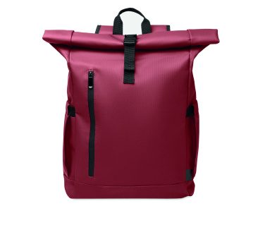 Logotrade promotional item image of: Rolltop laptop rucksack 600D