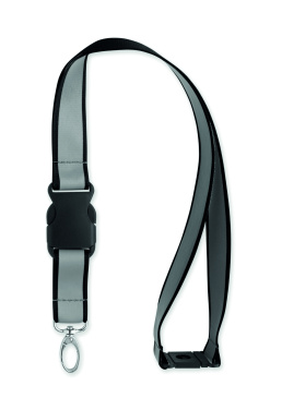 Logo trade promotional products image of: Reflective RPET lanyard