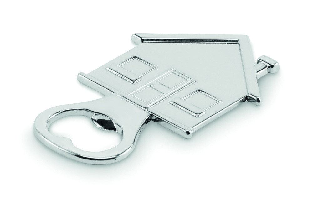 Logo trade promotional items image of: House shape bottle opener
