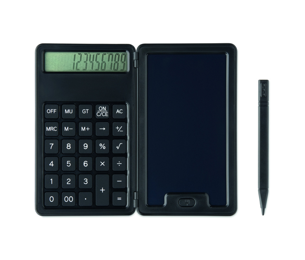 Logo trade promotional gift photo of: Calculator with LCD tablet