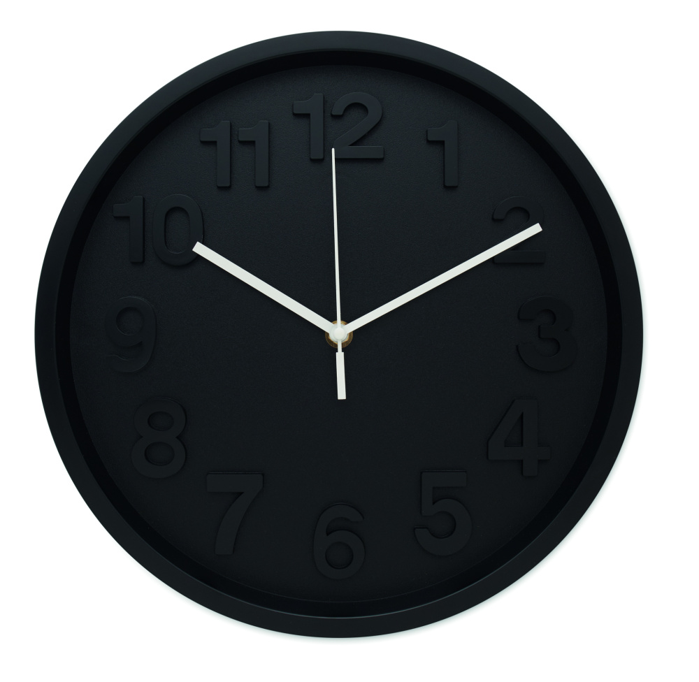 Logo trade promotional products image of: Wall clock in PP