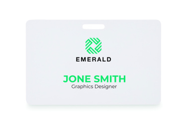 Logo trade promotional giveaways picture of: Lanyard badge 54 x 86mm