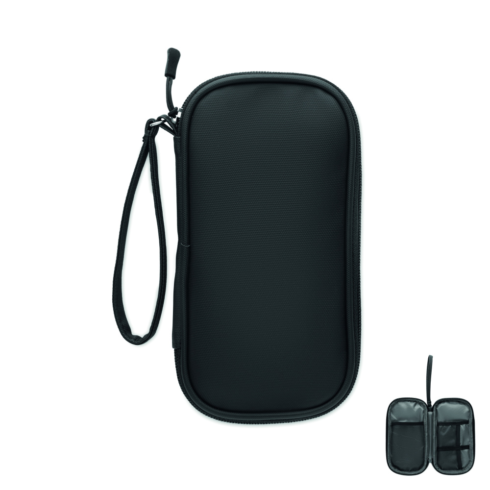 Logo trade promotional gift photo of: Tech organiser pouch 600D RPET