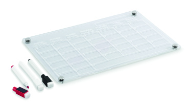 Logo trade promotional merchandise image of: Magnetic acrylic planner