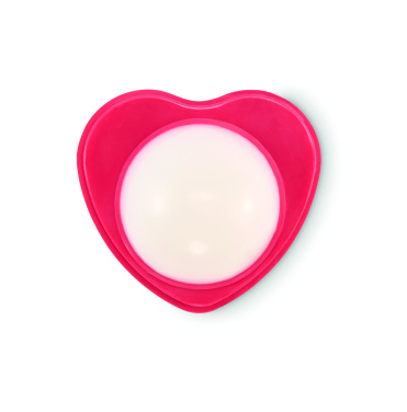 Logotrade promotional gift picture of: Heart shape vegan lip balm