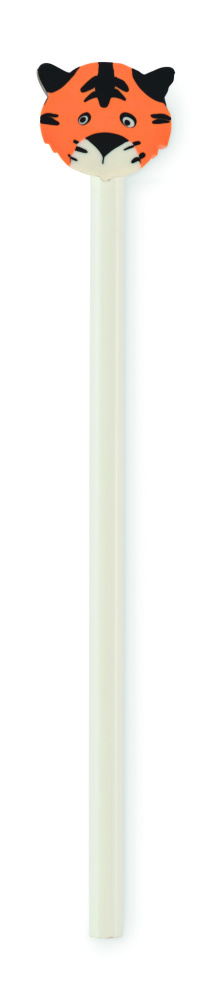 Logo trade promotional merchandise image of: Wooden pencil in animal shape