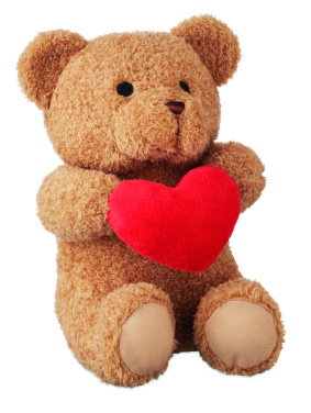 Logo trade promotional items picture of: Teddy bear with heart 23cm
