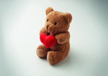 Logotrade promotional product picture of: Teddy bear with heart 23cm