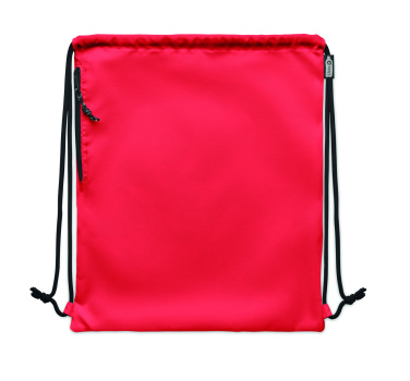 Logo trade promotional giveaways image of: Large drawstring bag 300D RPET