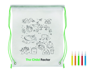Logotrade corporate gift picture of: Non woven kids bag with pens