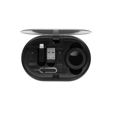 Logo trade corporate gift photo of: Chargevix RCS rplastic Multi-functional 60W charging set