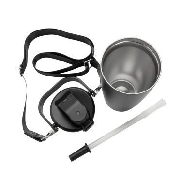 Logo trade promotional item photo of: Avira Ayala RCS re-steel duosip lockable crossbody tumbler