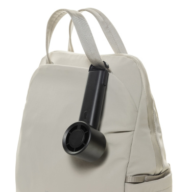 Logo trade promotional merchandise picture of: Twist RCS recycled plastic re-chargeable portable fan