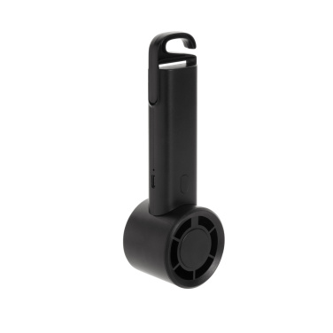 Logo trade promotional item photo of: Twist RCS recycled plastic re-chargeable portable fan