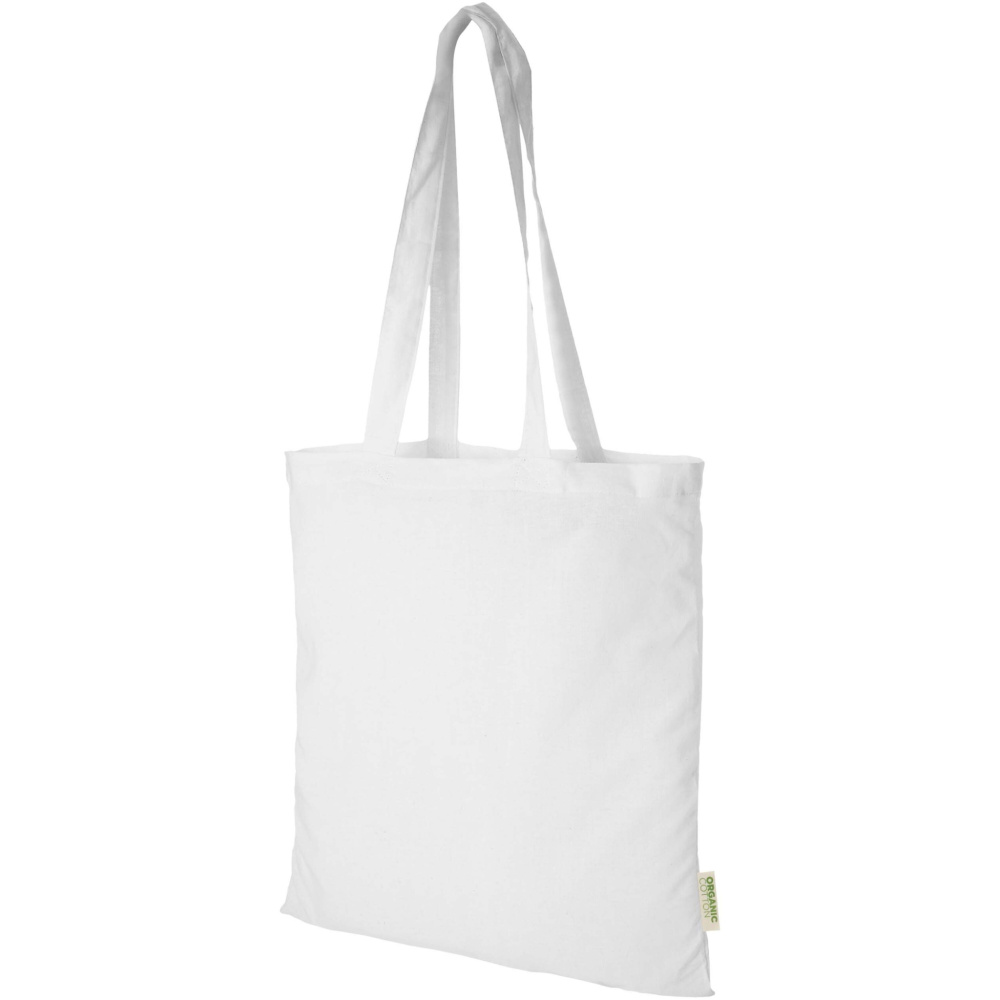 Logo trade promotional merchandise image of: Odisha 140 g/m² OCS organic tote bag 7L