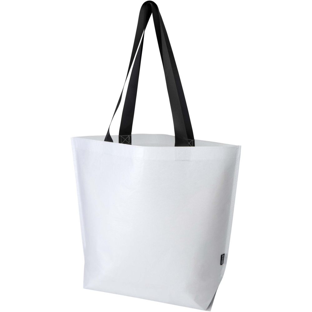 Logotrade promotional merchandise picture of: Duo GRS recycled double-laminated oversized tote bag 30L