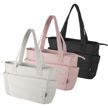 Logotrade promotional gifts photo of: Puffer 15.6" GRS recycled laptop tote bag 18L