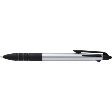Logo trade corporate gifts image of: Trine 3-ink RCS recycled ballpoint pen with stylus