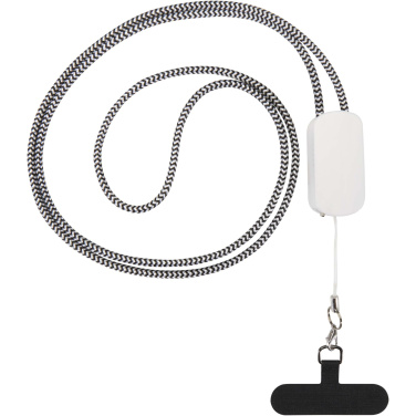 Logo trade promotional products picture of: Anser recycled plastic smartphone lanyard with 27W 5-in-1 built-in cable