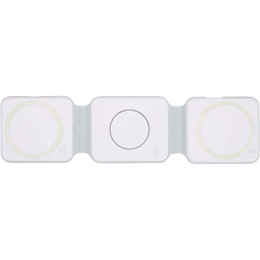 Logotrade promotional merchandise picture of: Armus 3-in-1 15W recycled plastic foldable wireless charger