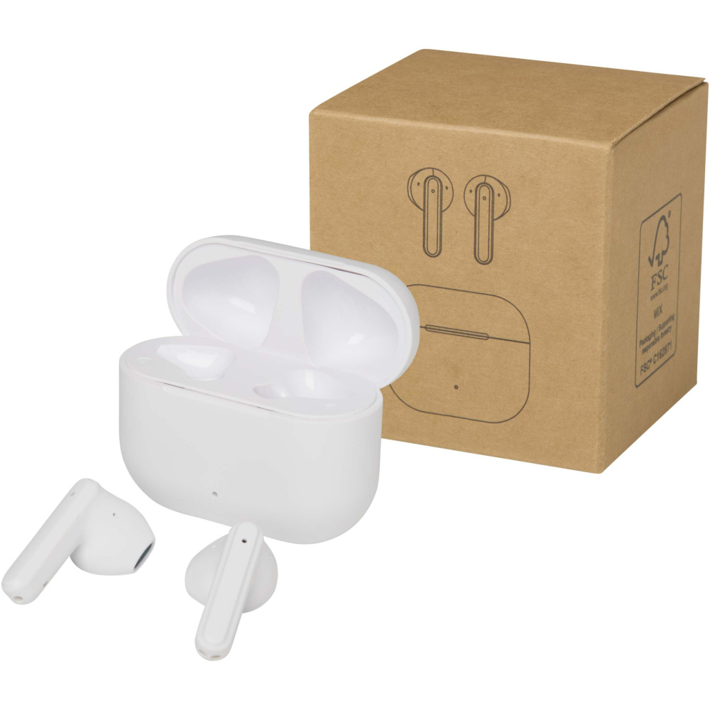 Logotrade promotional gift image of: Altais recycled plastic True Wireless Bluetooth® headset