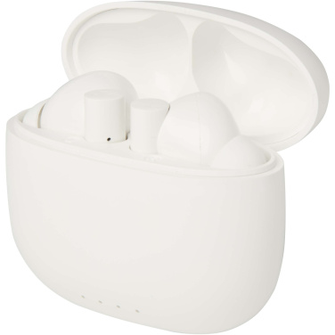 Logo trade advertising product photo of: Alterf recycled plastic True Wireless Bluetooth® headset with silicone eartips